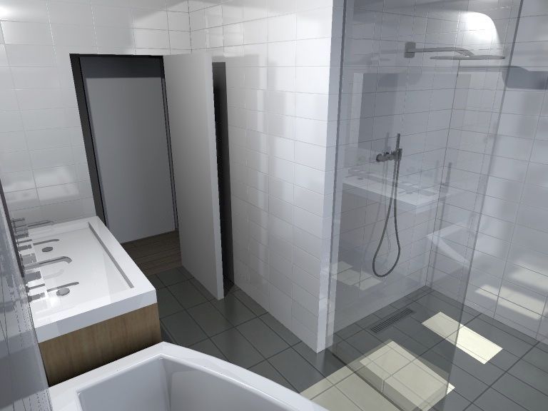 Photo d'une salle de bain rénovée