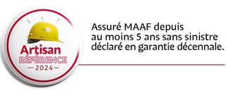 Logo artisan référence pour son assurance