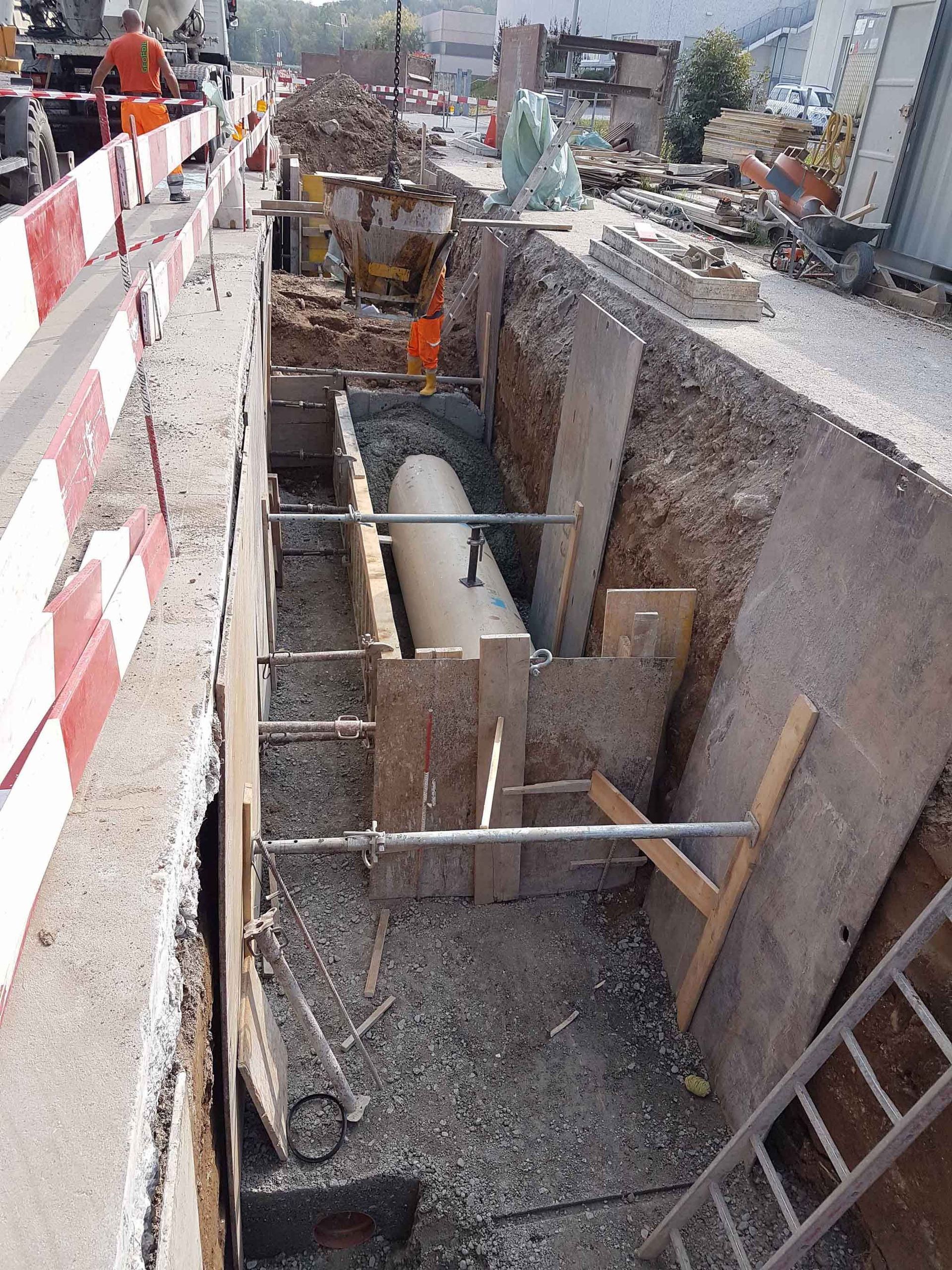 Sottostruttura stradale Via Baragge - Stabio