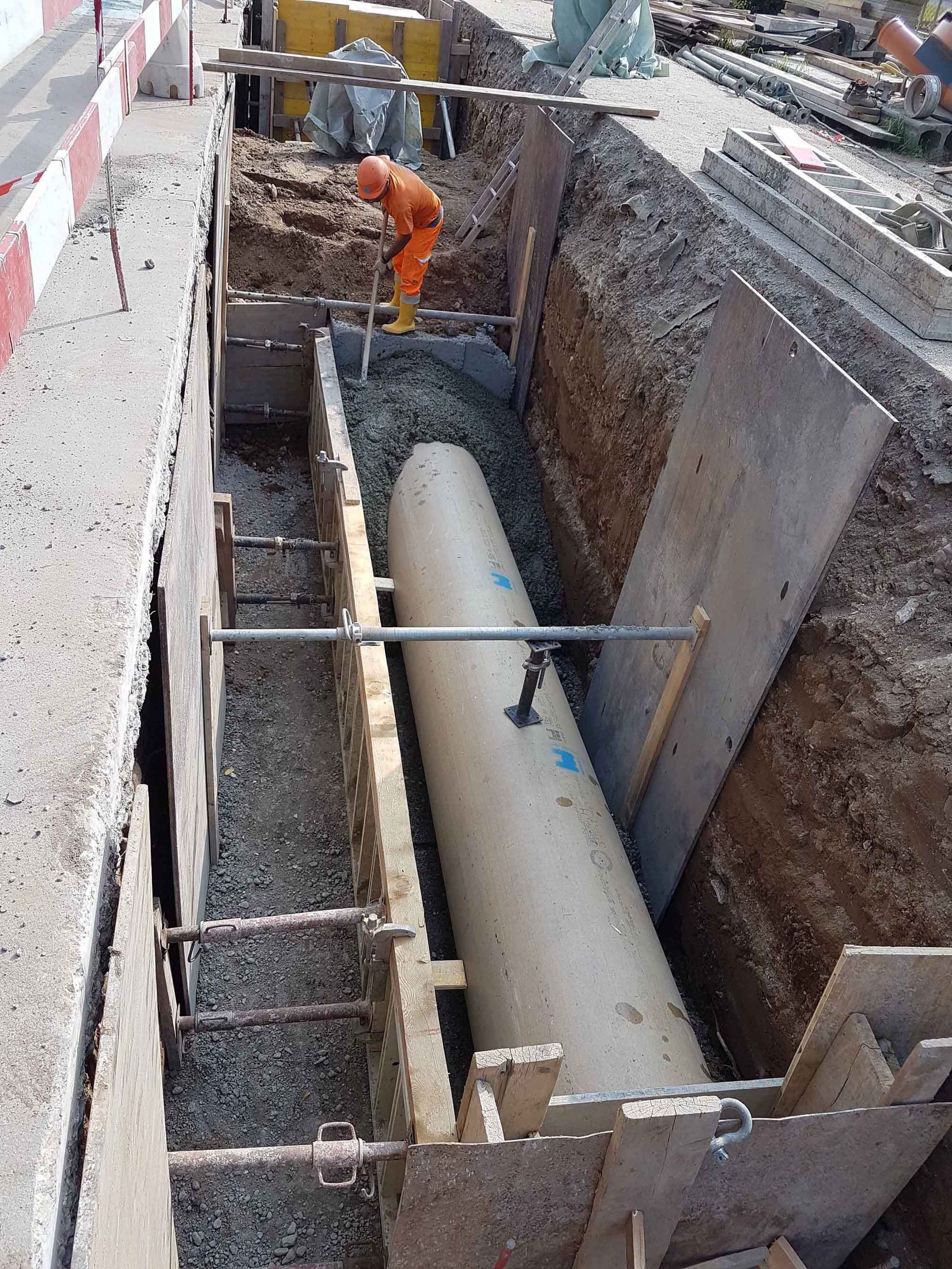 Sottostruttura stradale Via Baragge - Stabio