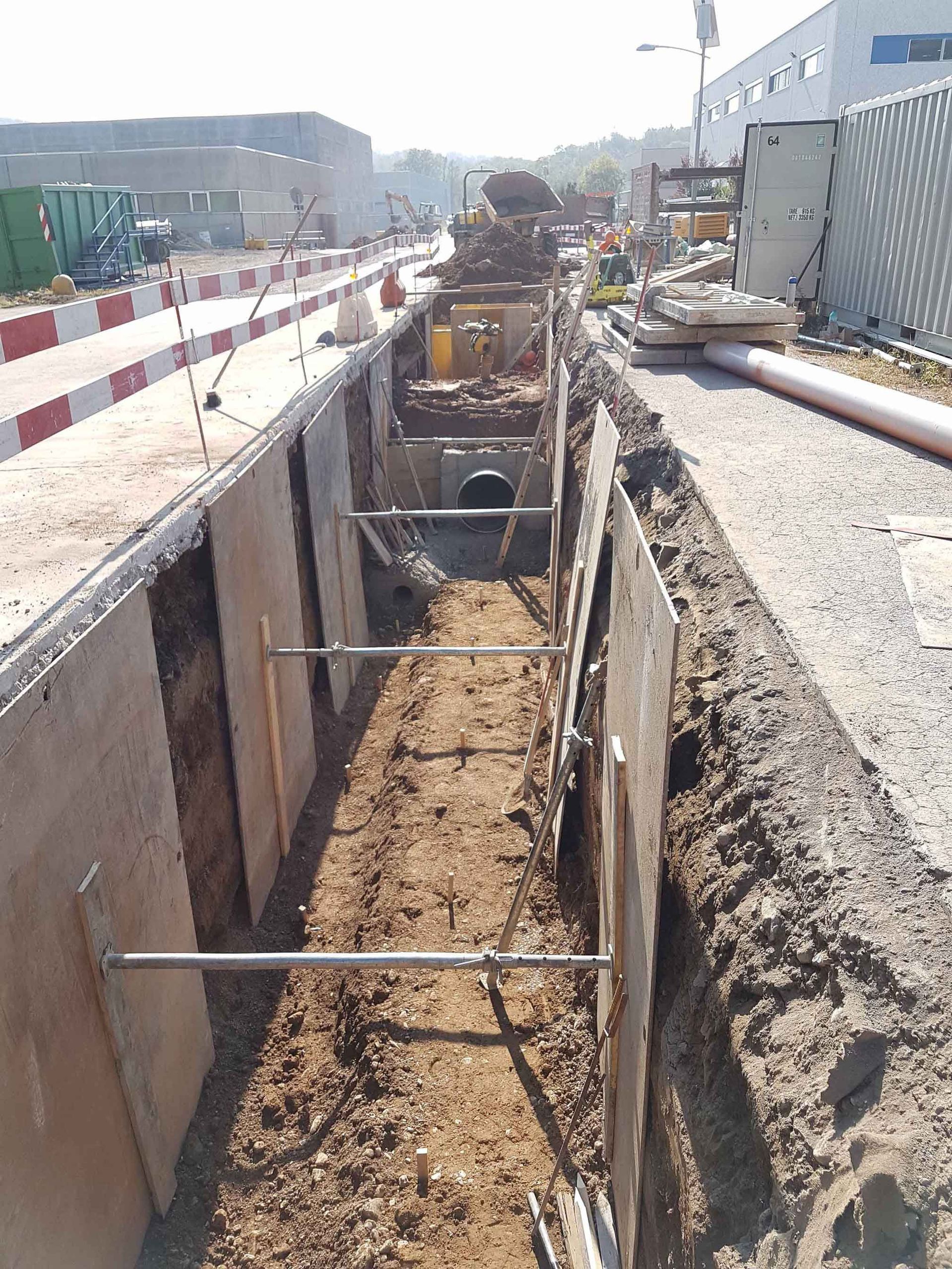 Sottostruttura stradale Via Baragge - Stabio