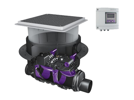 Rote Rohre an einer Wand