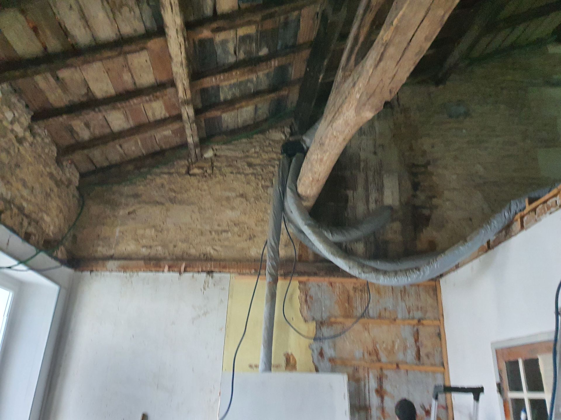 Pose d'isolation au plafond