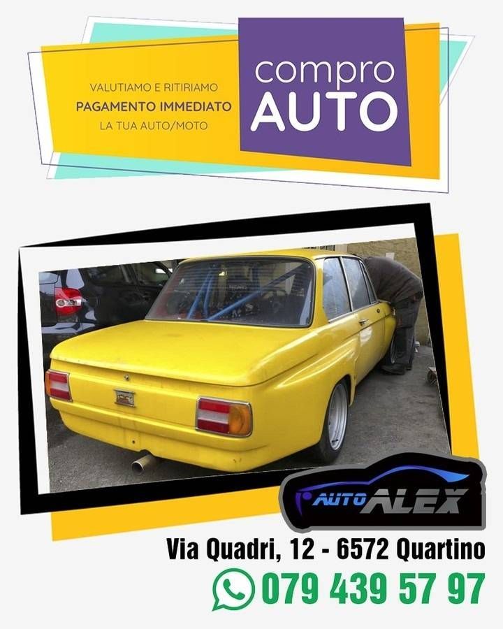 Acquisto e riparazione di autovetture - Compro Auto Alex