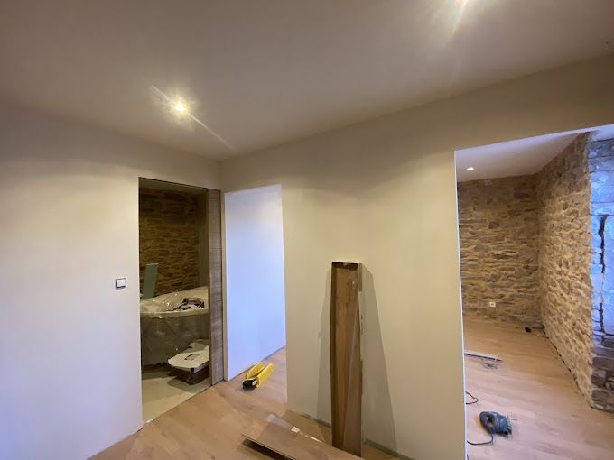 Hall d'entrée en chantier