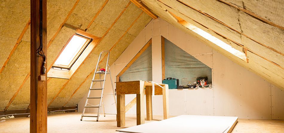Combles en cours de construction