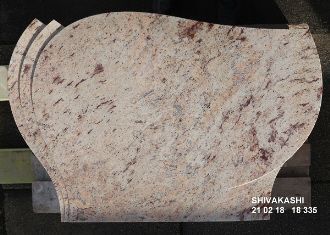 Granitplatte von Shivakashi mit einzigartigem Muster