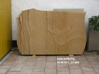 Asiatische Dorato Steinplatte mit einzigartiger Maserung