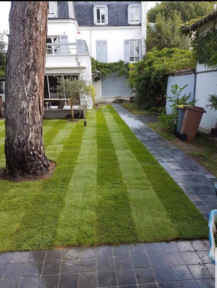 Professionnel utilisant un rateau sur de la terre