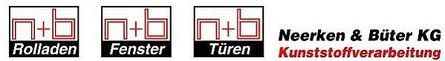 Logos for Rolladen, Fenster, Türen and company Neerken & Böter KG.