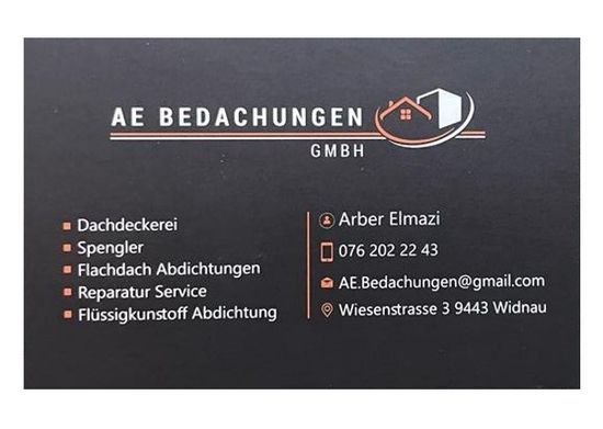 Dach mit Dachrinne, die von der AE Bedachungen GmbH angebracht wurde