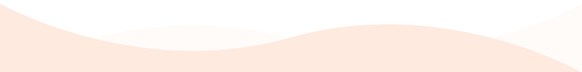 Fondo degradado abstracto borroso de color melocotón y blanco con forma ondulada.