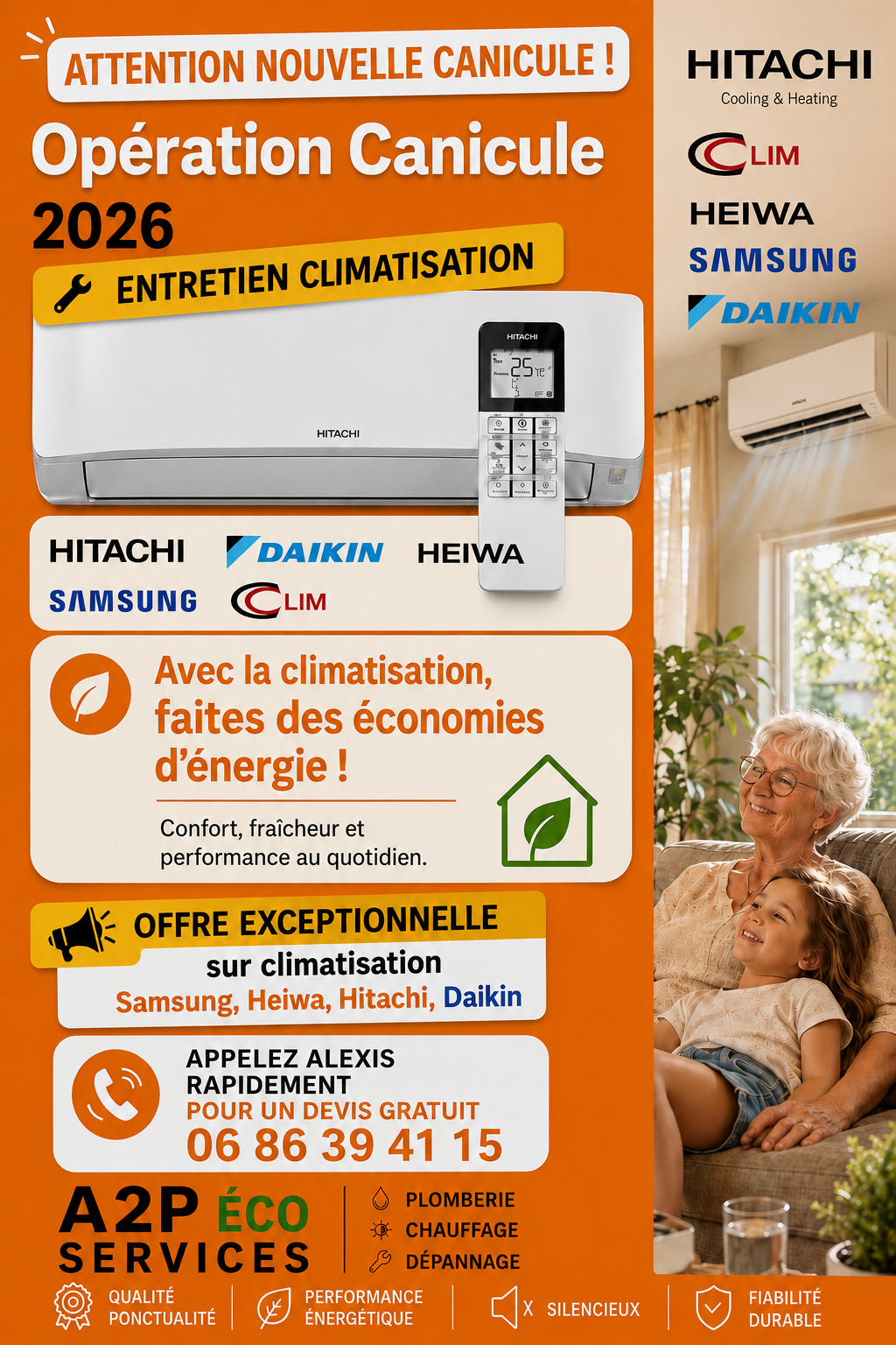 Affiche entretien de climatisation