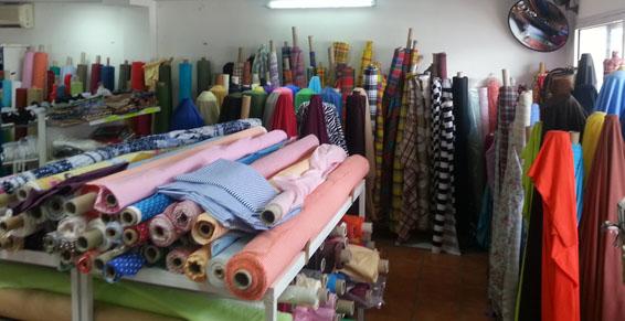 Vente de tissus d'habillement