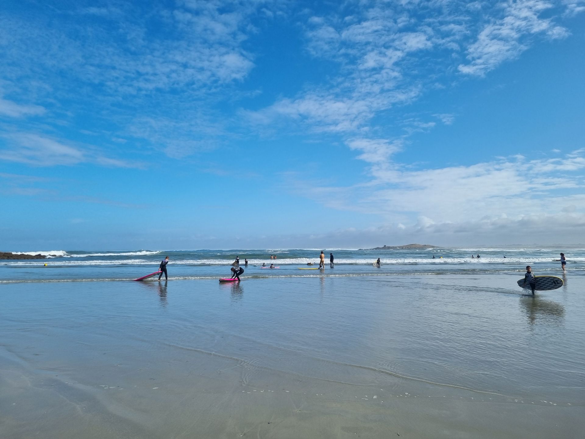 Surfen in der Bucht - Surfschule
