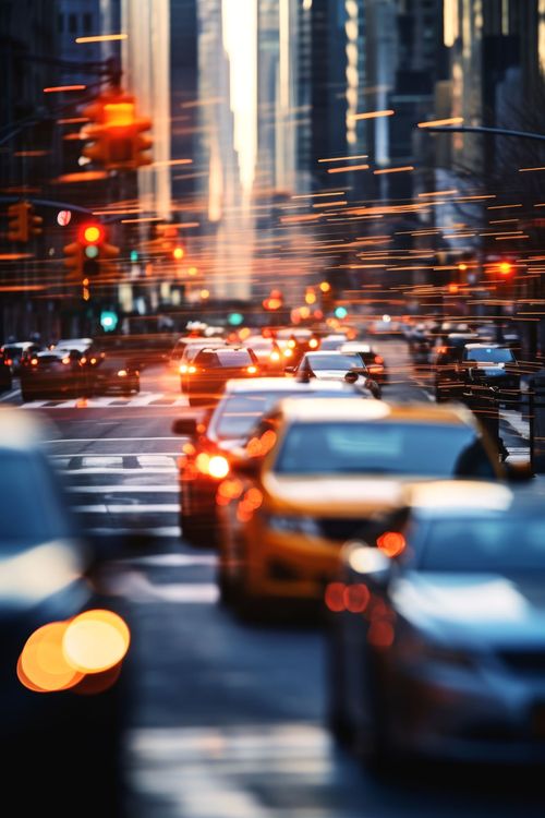 Des voitures sur la route