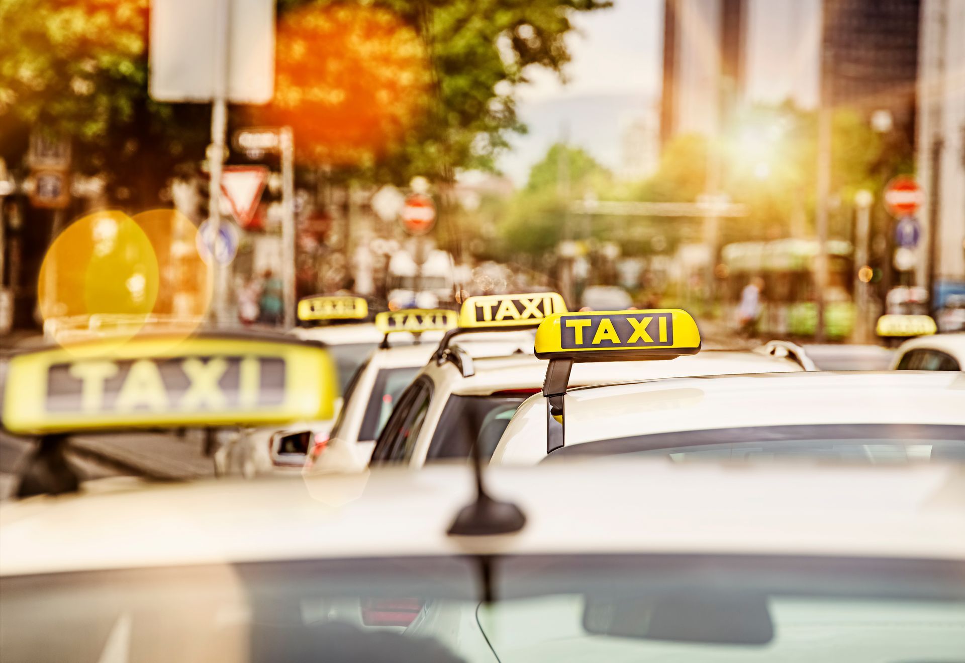 Plusieurs taxis