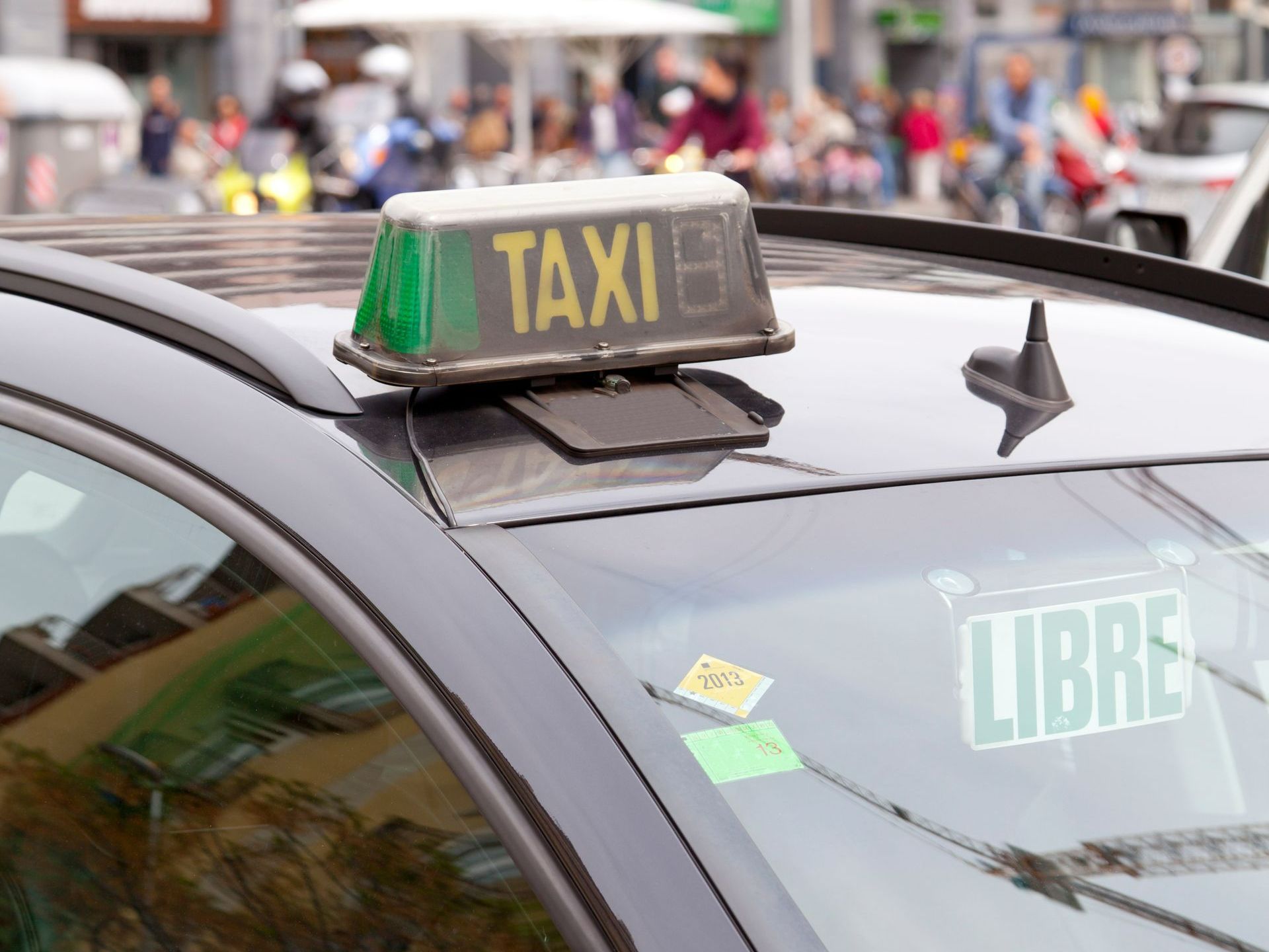 Un taxi libre de service