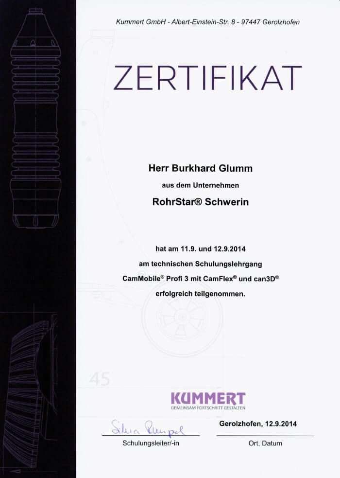 Zertifikat | ROHREXPERTEN IQ GmbH & Co. KG