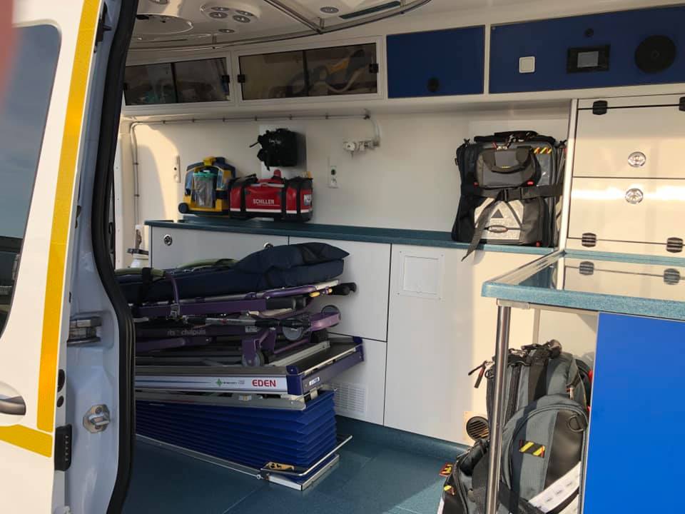 Intérieur ambulance