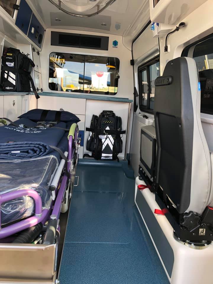 Intérieur ambulance