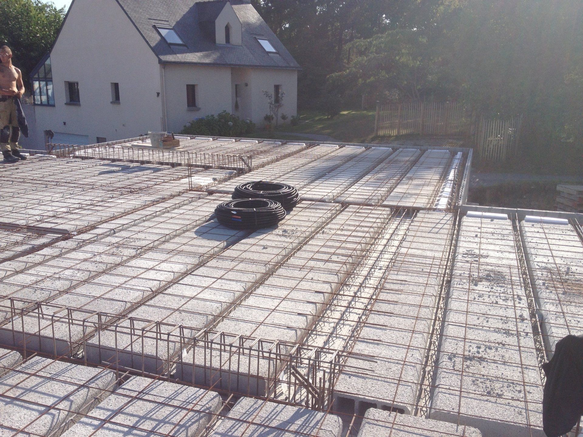 Dalle avec hourdis béton