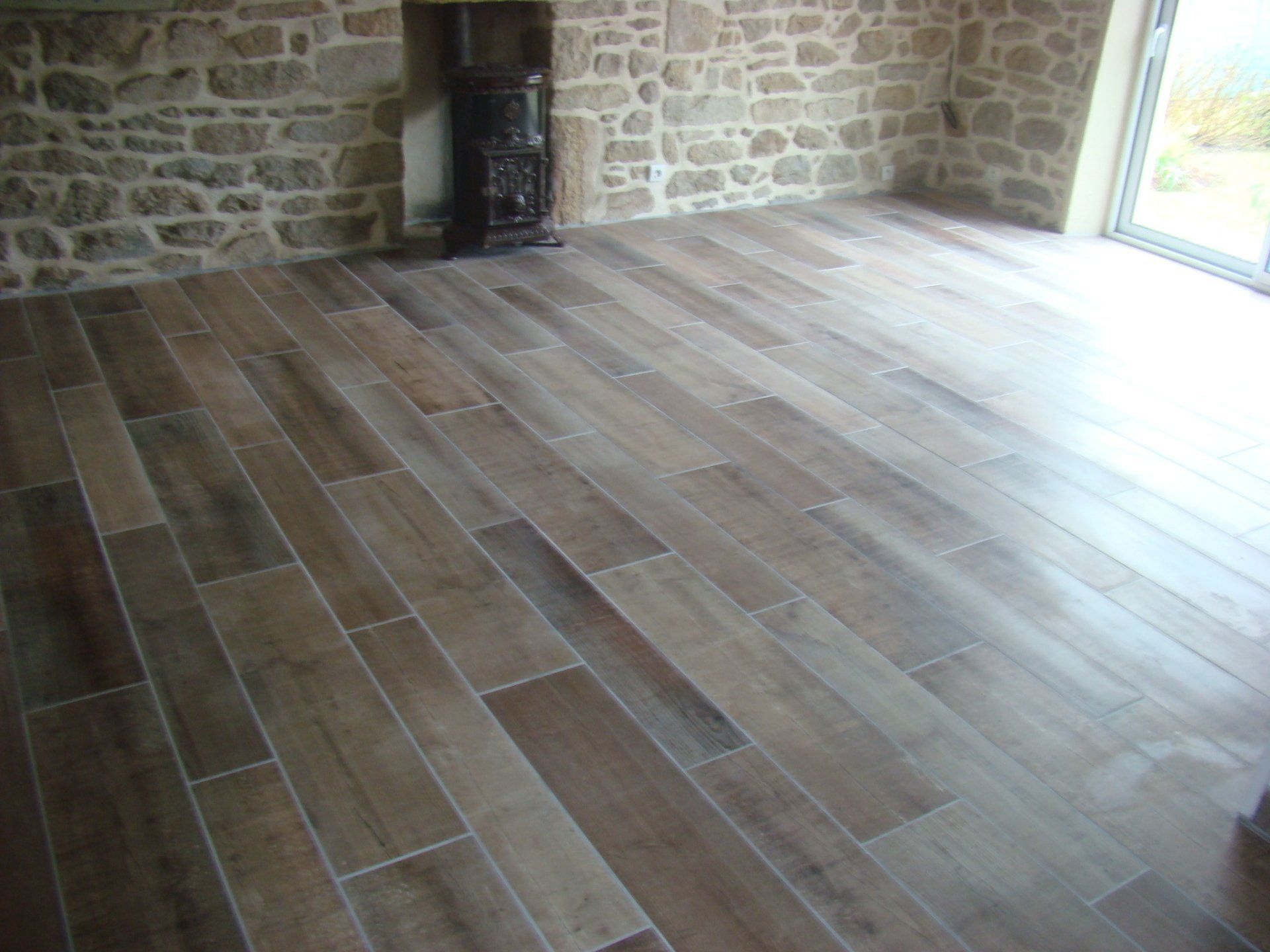 Carrelage imitation parquet