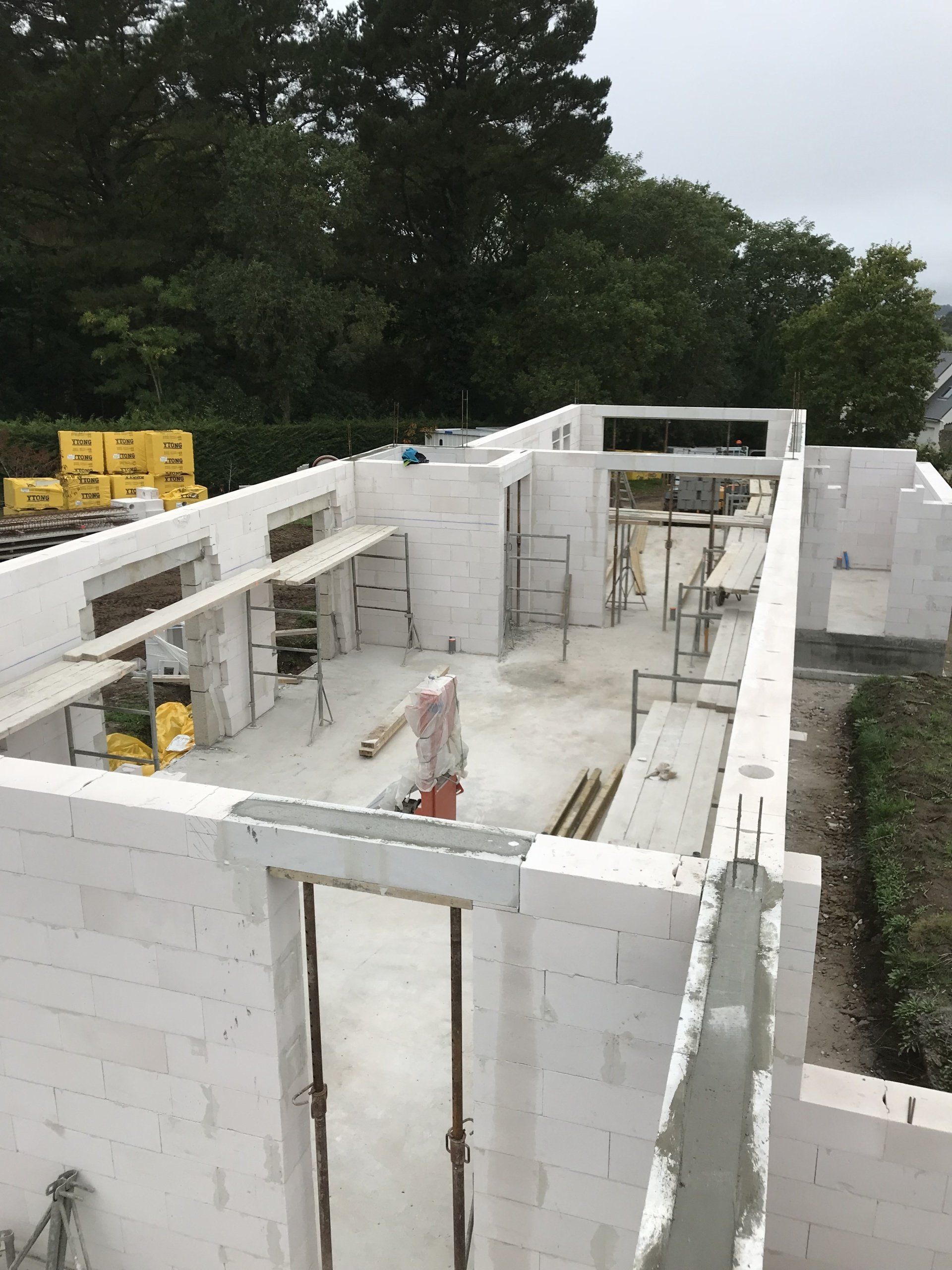 Réalisation d'une hbaitation en béton cellulaire
