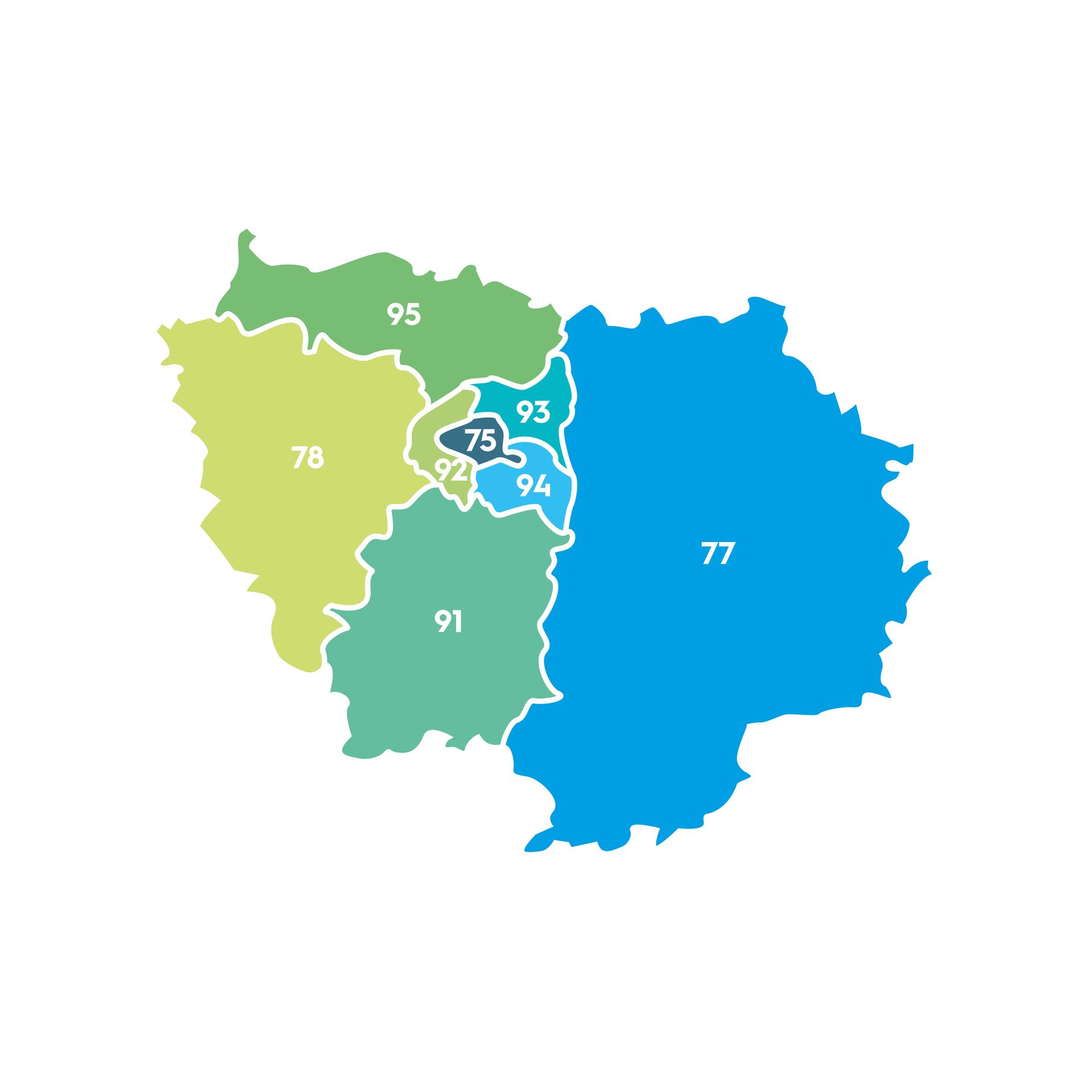 Carte de l'Île-de-France