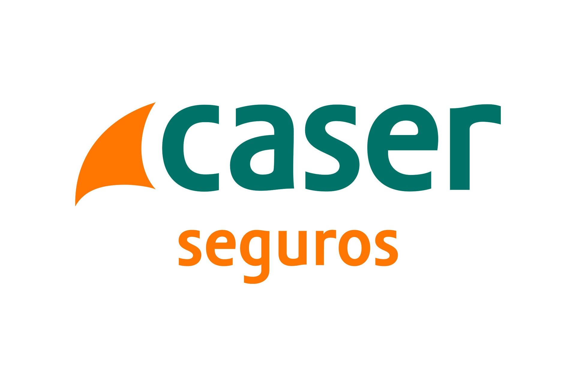 Un logotipo de Caser Seguros sobre un fondo blanco.