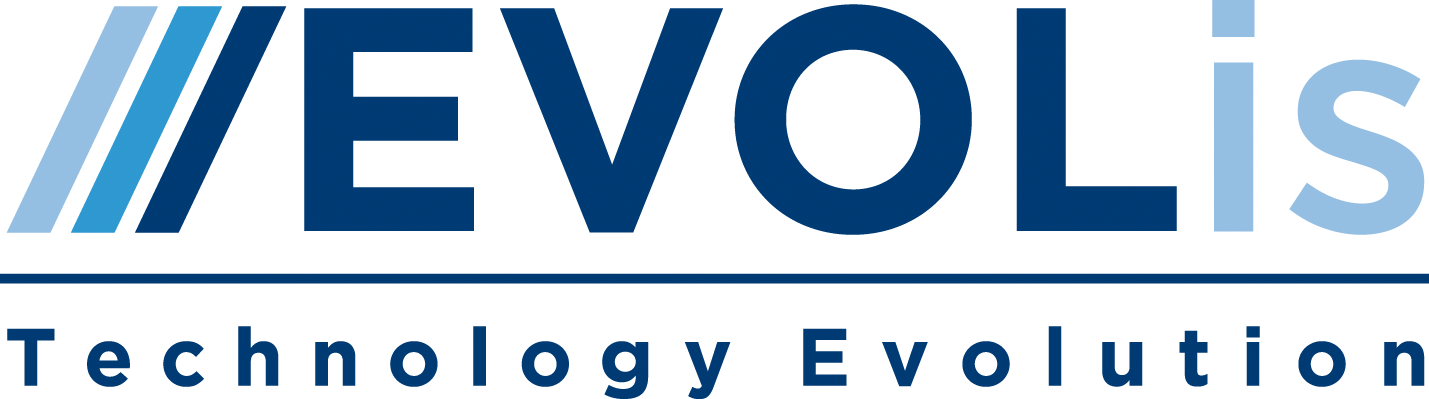 Logo EVOLIS in blu con lo slogan 
