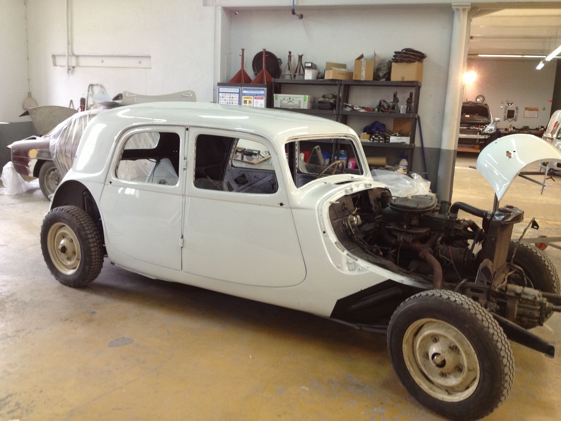 Accueil de notre garage