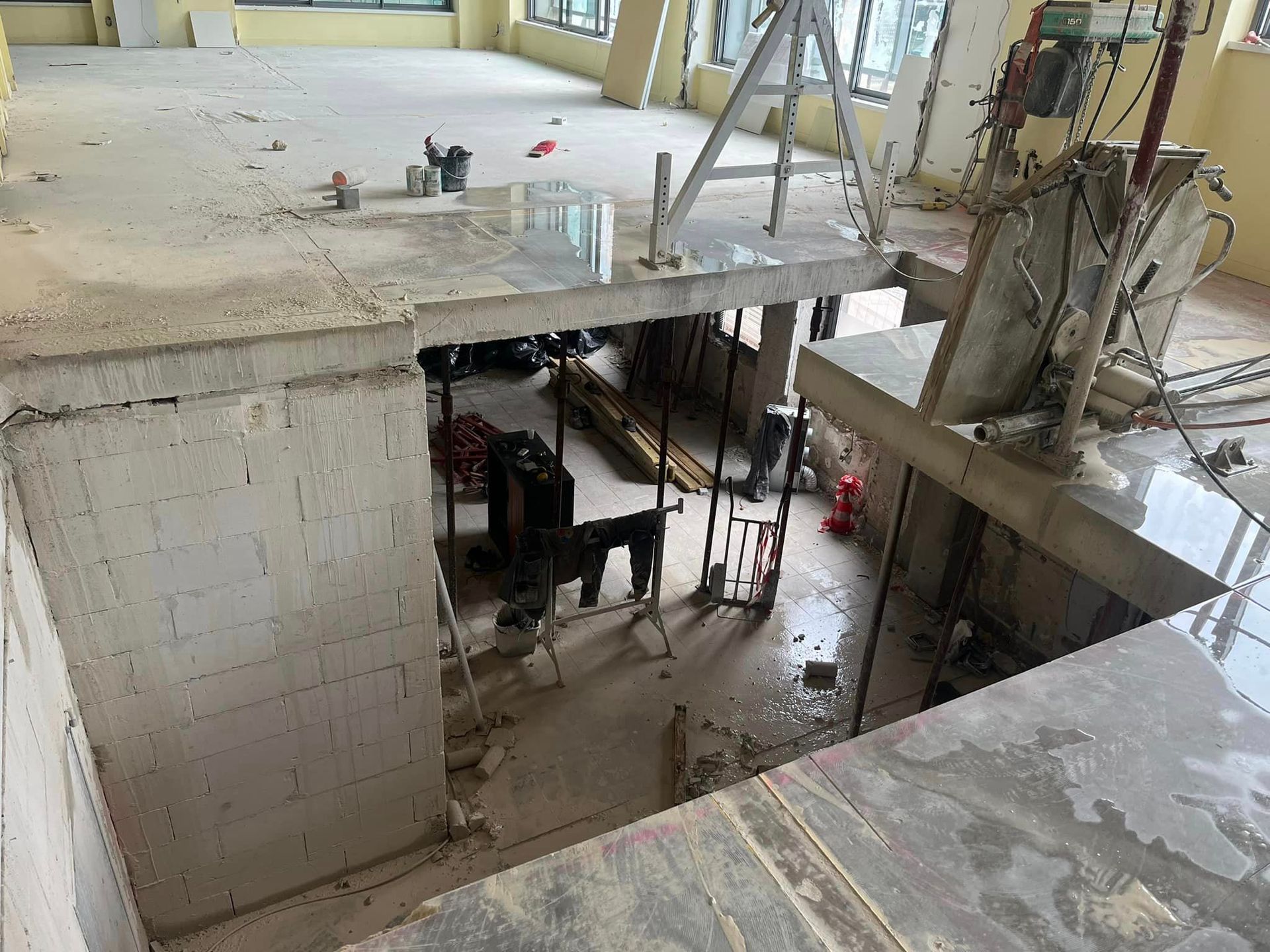 Travaux de maçonnerie en intérieur