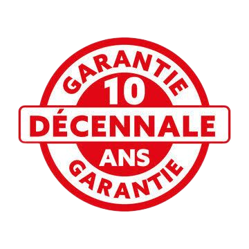 Logo garantie décennale 10 ans.