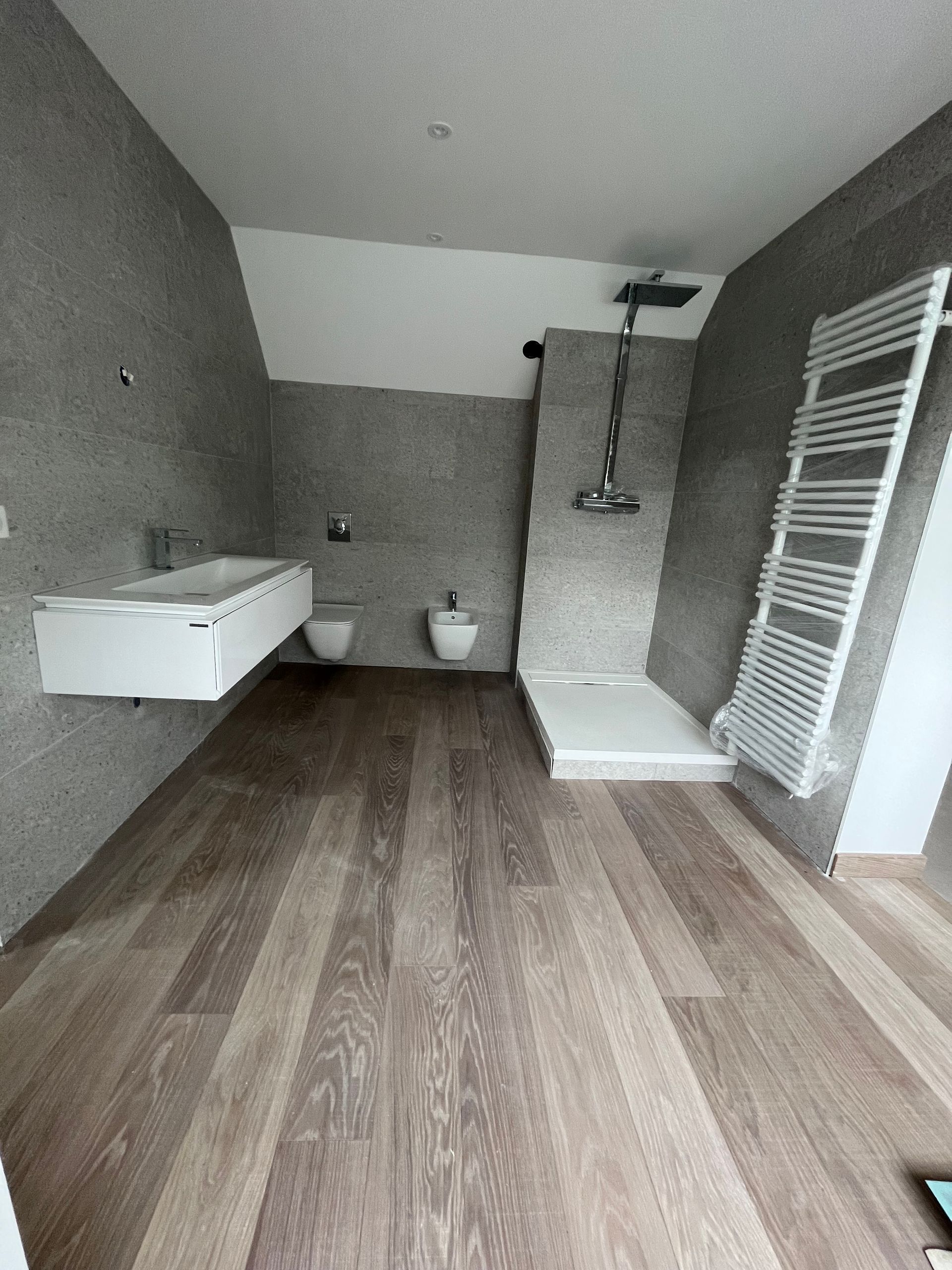 Parquet de salle de bains