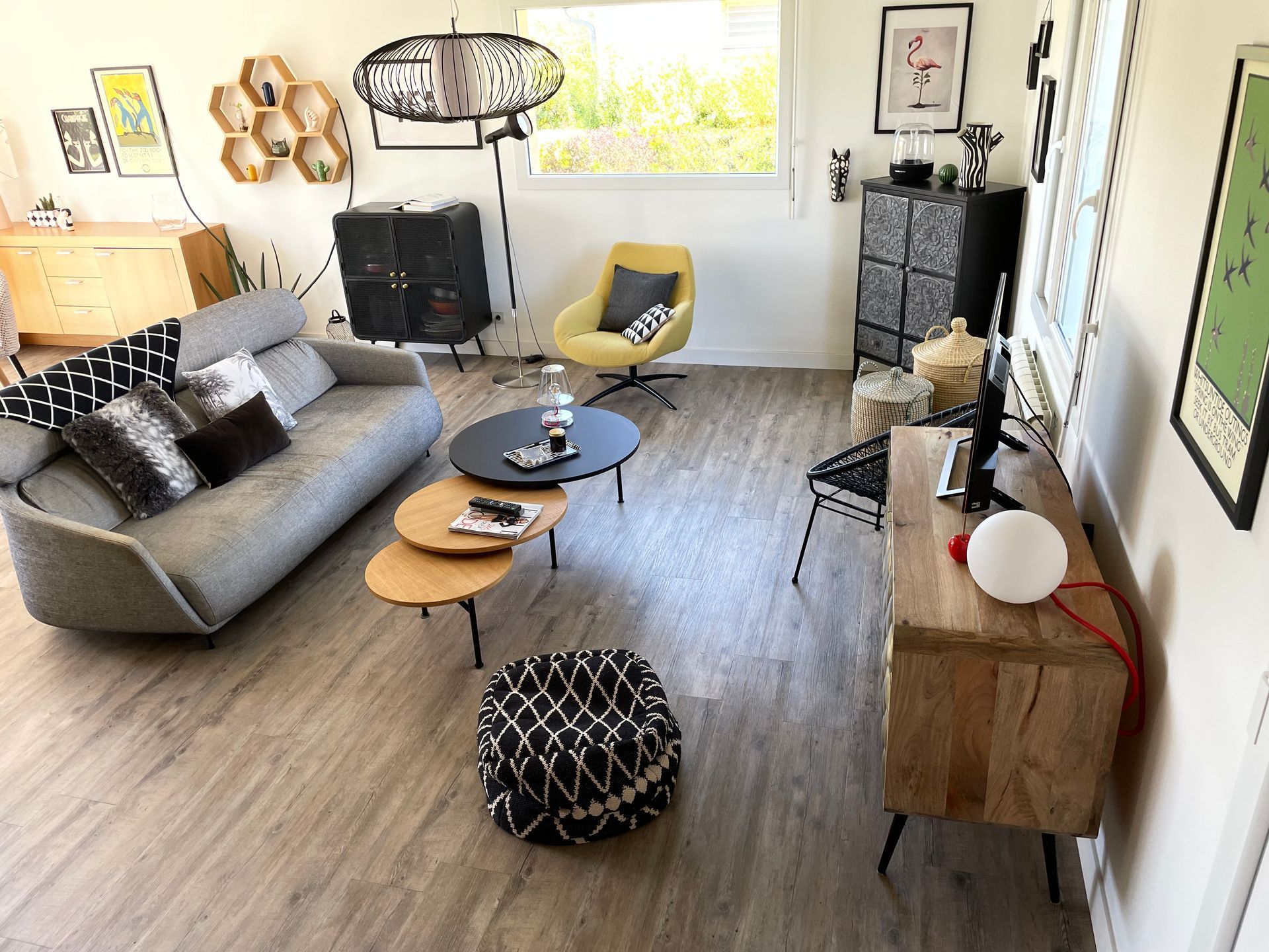 Parquet dans un salon