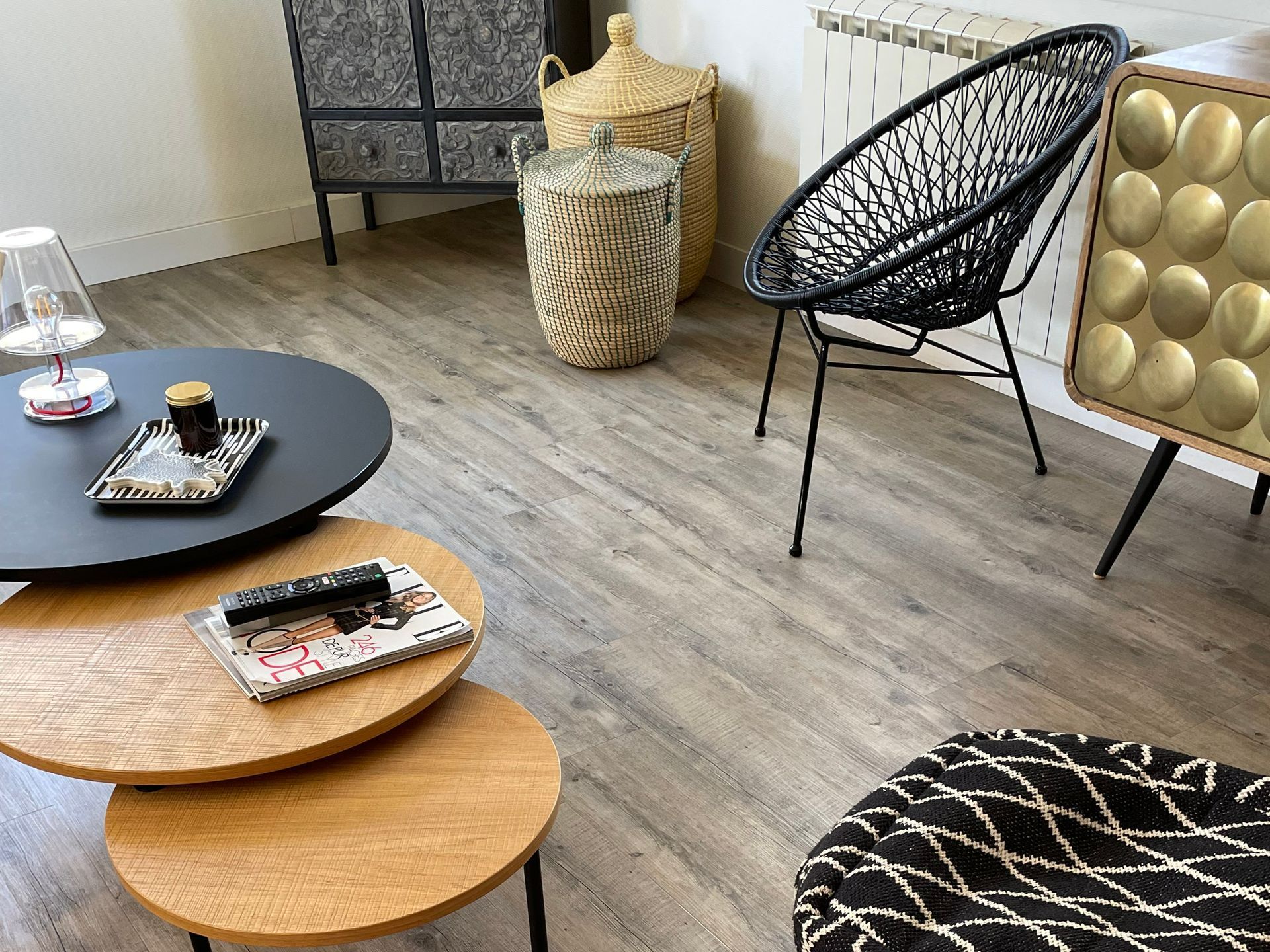 Parquet en bois dans un salon