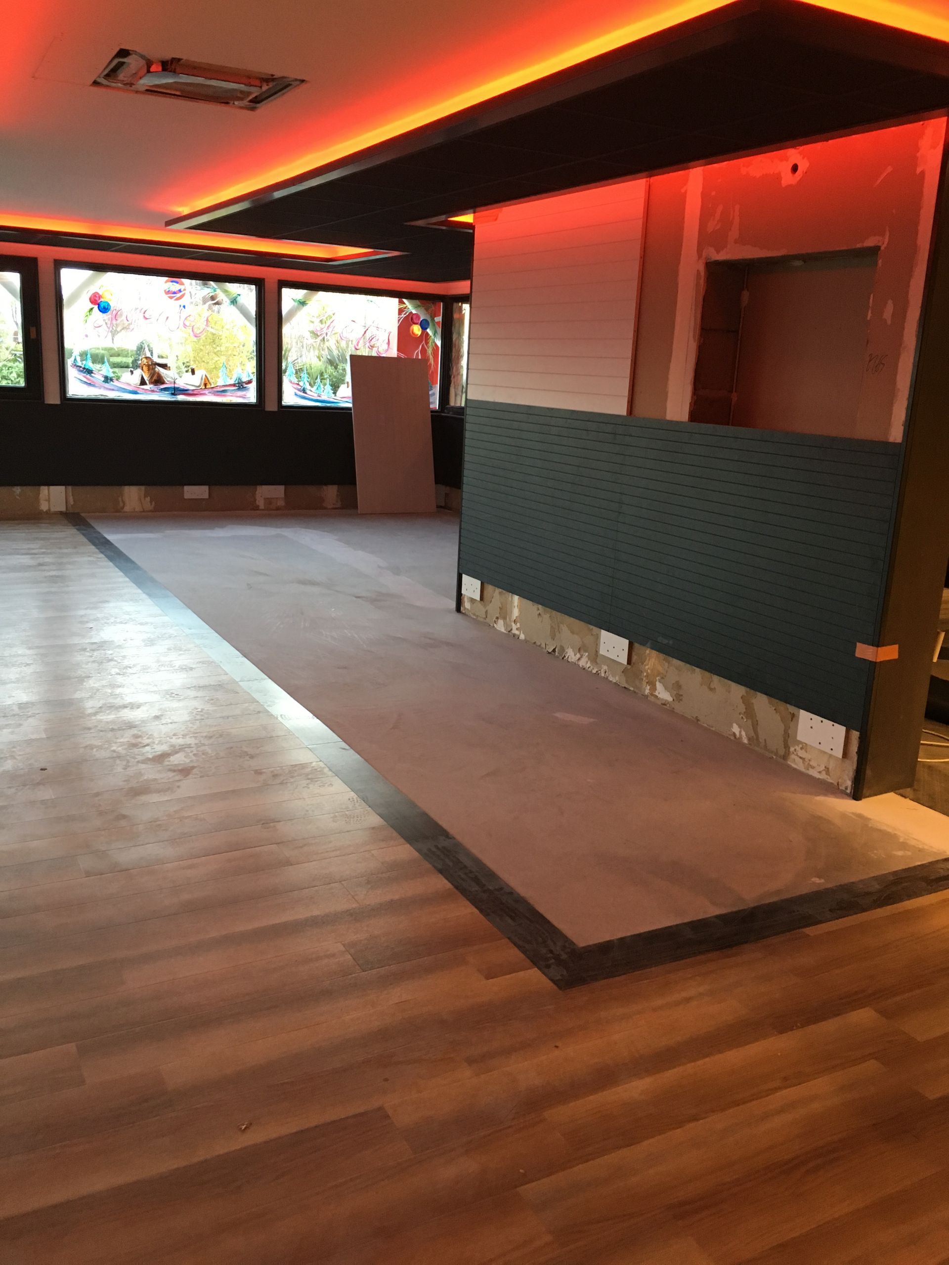 Estrade en parquet