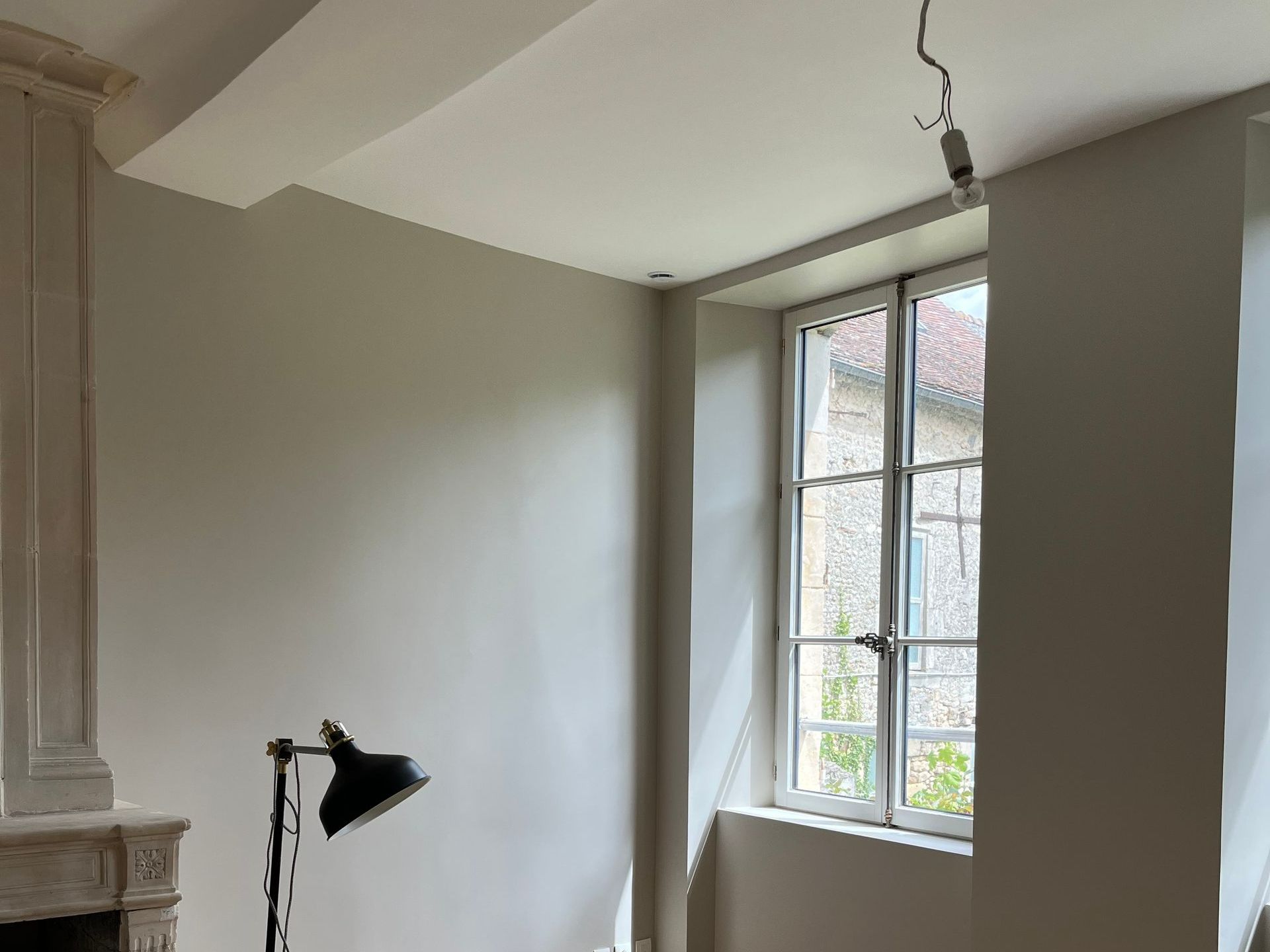 Peinture murale dans un salon