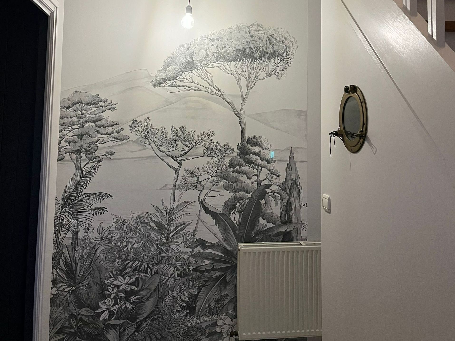 Tapisserie en noir et blanc