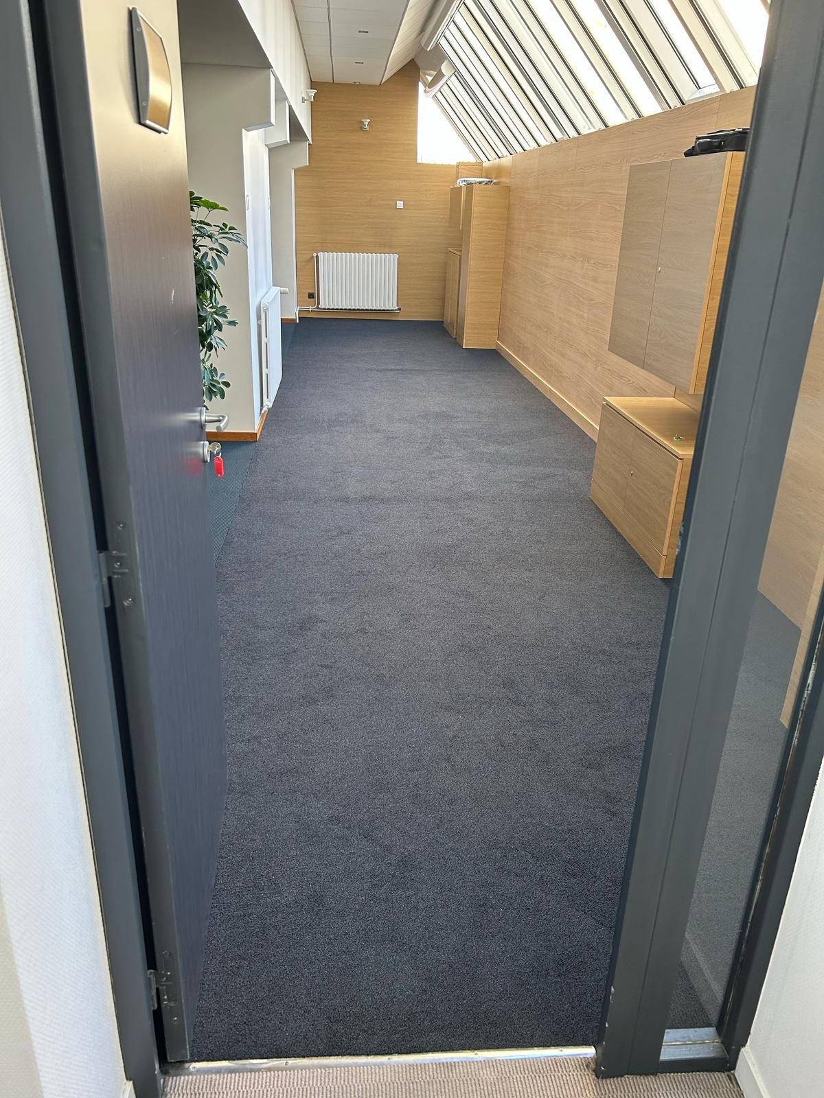 Pose de parquet en cours