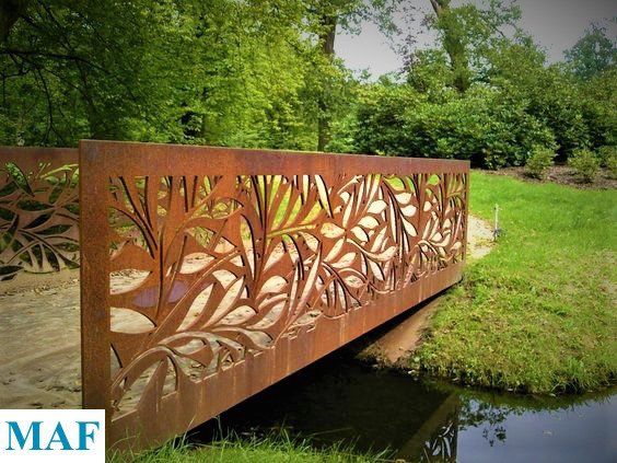 Garde corps effet rouille