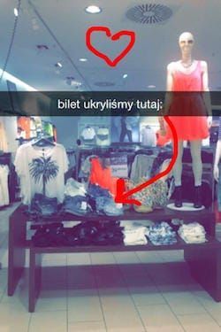 Snapchat Schnitzeljagd H&M