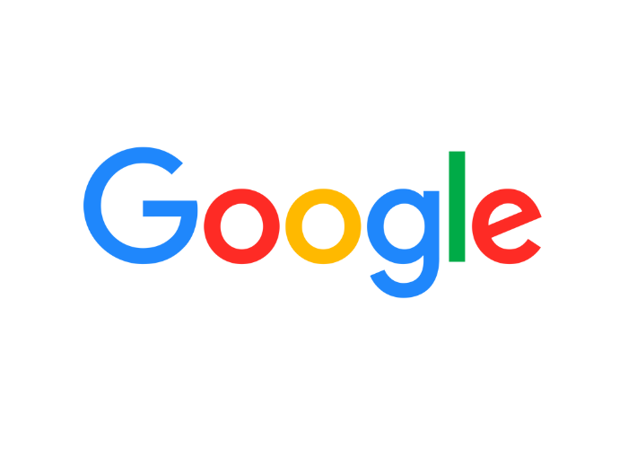 Google-Logo: Bunter Text mit blauem „G“, rotem „o“, gelbem „o“, grünem „g“ und rotem „le“.