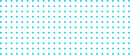 Weißer Hintergrund mit einem Raster aus gleichmäßig verteilten türkisfarbenen Punkten.