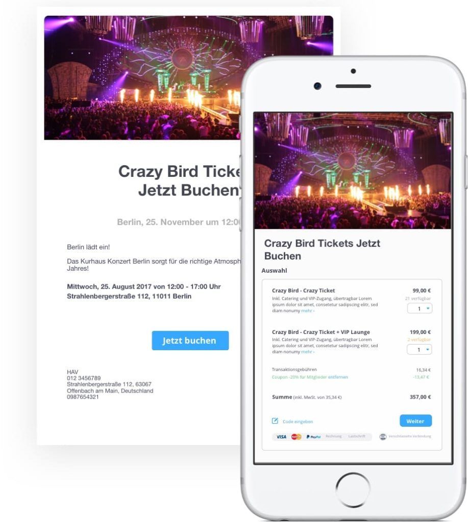 Ihr-intelligentes-einladungstool E-Mail-Kampagne Anmelde-Button