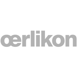 Graue Wortmarke „Oerlikon“.