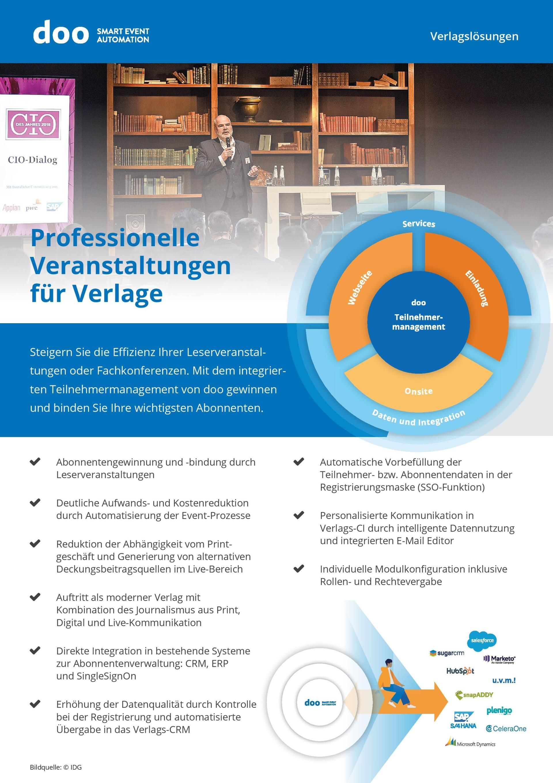 Professionelle Veranstaltungen f&uuml;r Verlage