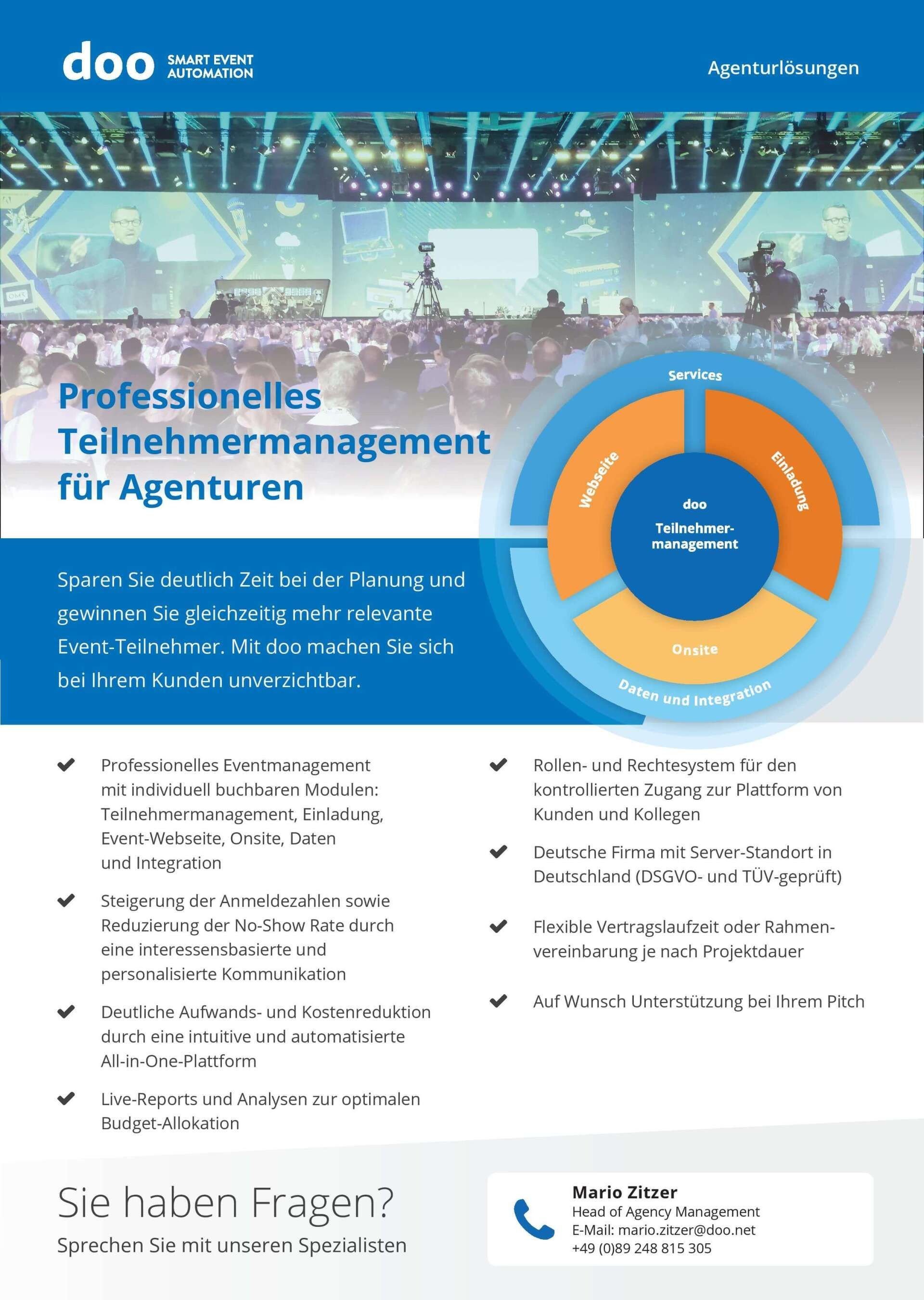 Informationen f&uuml;r Agenturen