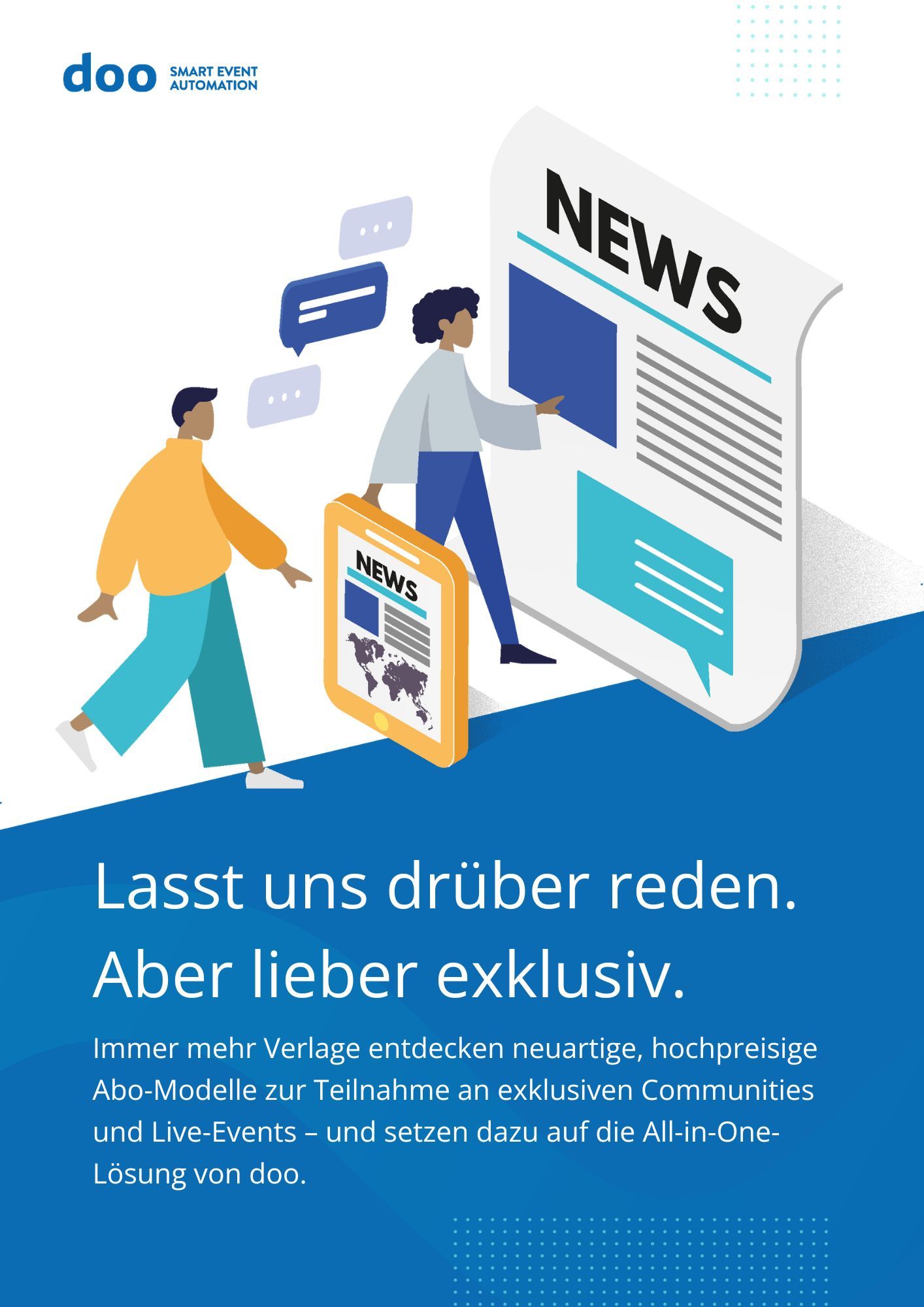 Verlage: Lasst uns dr&uuml;ber reden. Aber lieber exklusiv.